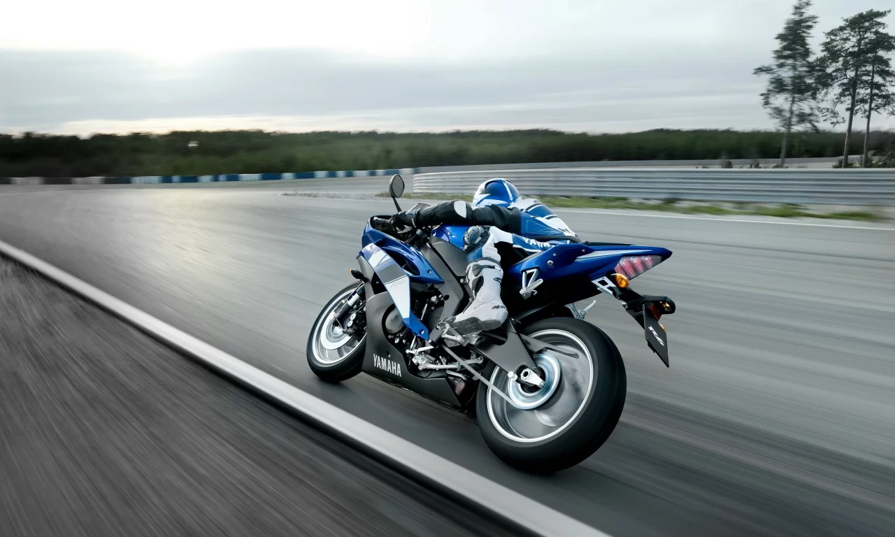 скорость, трасса, yamaha, r6