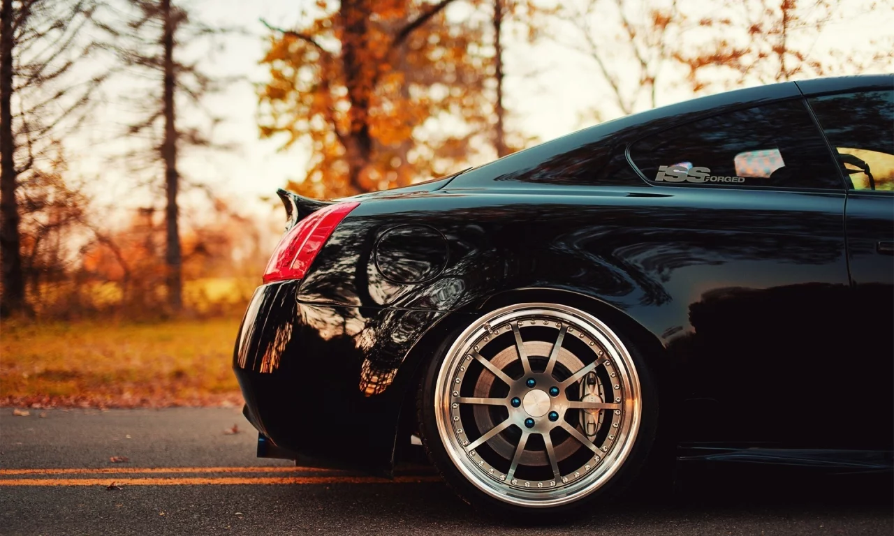 infiniti, машина, инфинити, g37, tuning, черная, car, сзади, wheel