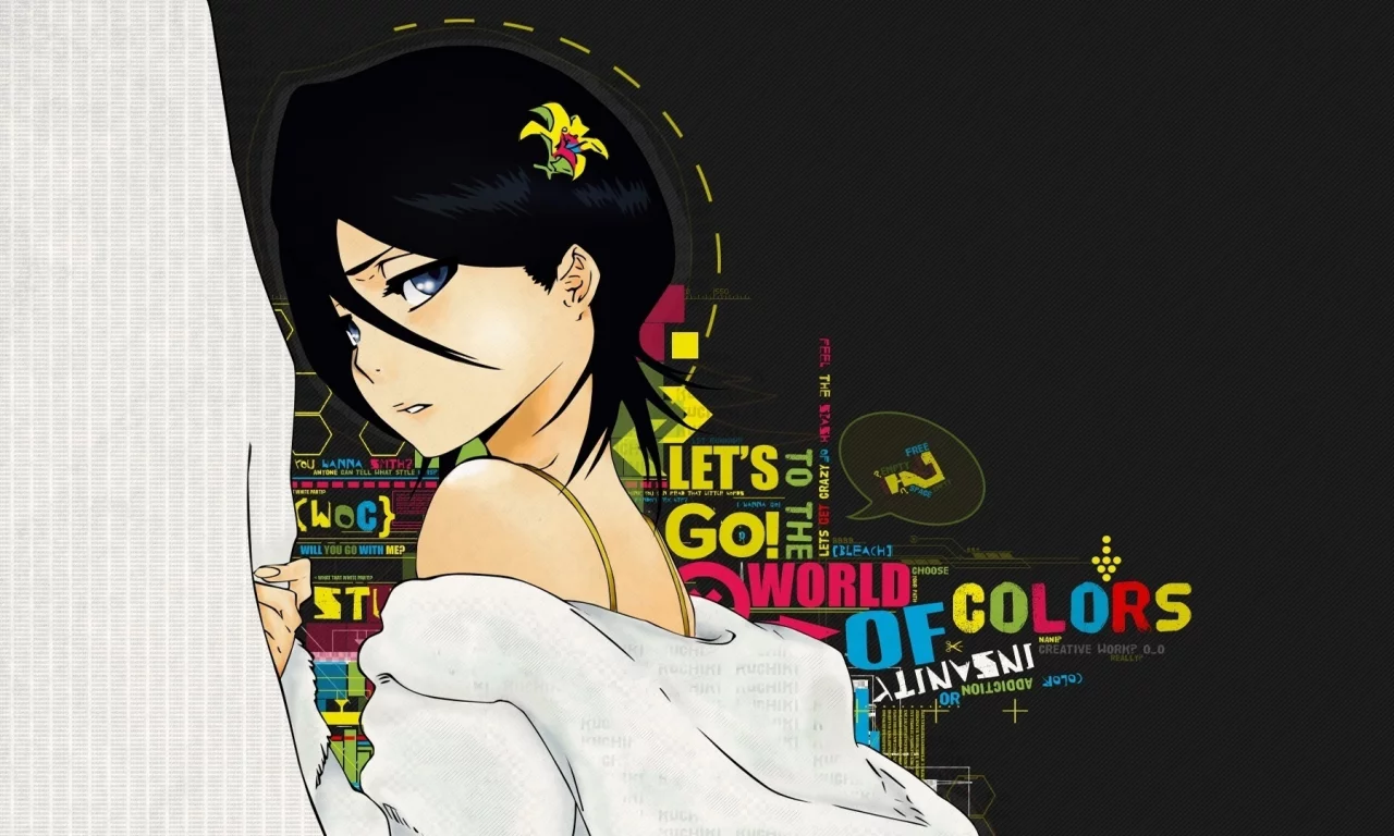 девушка, girl, блич, bleach, арт, rukia kuchiki, рукия кучики