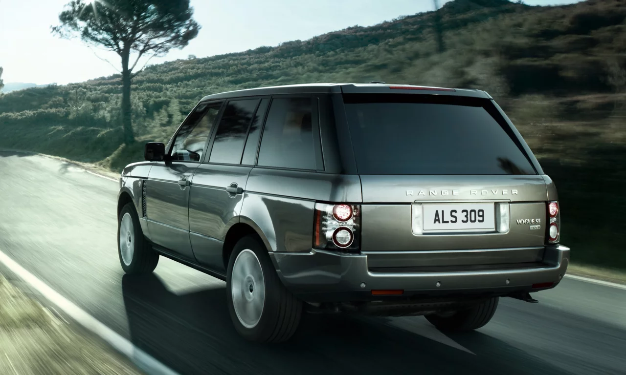 рэньж ровер, land rover, холм, внедорожник, vogue, tdv8, дерево, se, лэнд ровер, джип, люксовый, дорога, range rover