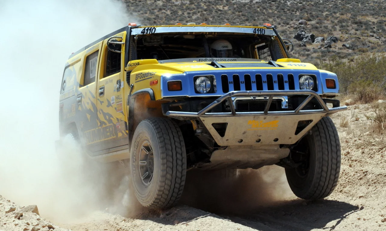 пыль, h2, внедорожник, хаммер, желтый, hummer, race truck,