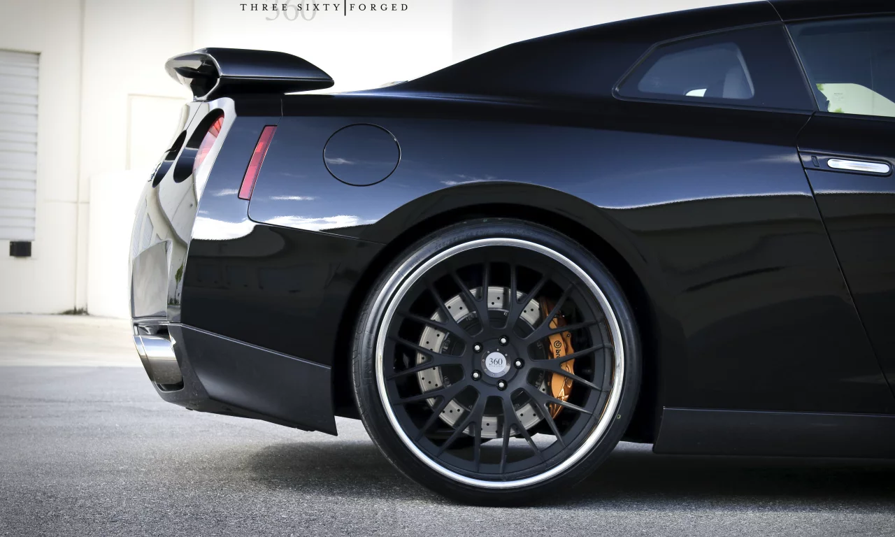 gt-r, ниссан, задняя часть, nissan, чёрный, black, 360 three sixty forged