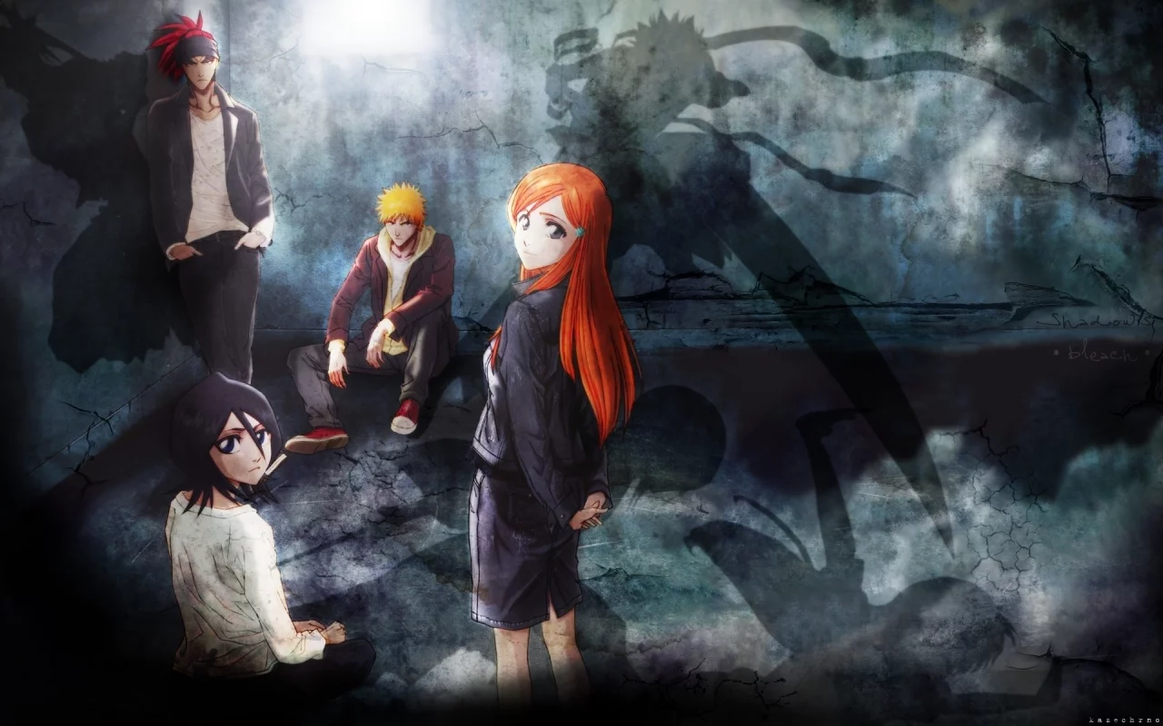 герои, abarai renji, куросаки ичиго, блич, bleach, иноуэ орихимэ, персонажи, kurosaki ichigo, rukia kuchiki, абарай ренджи, рукия кучики, арт, inoue orihime