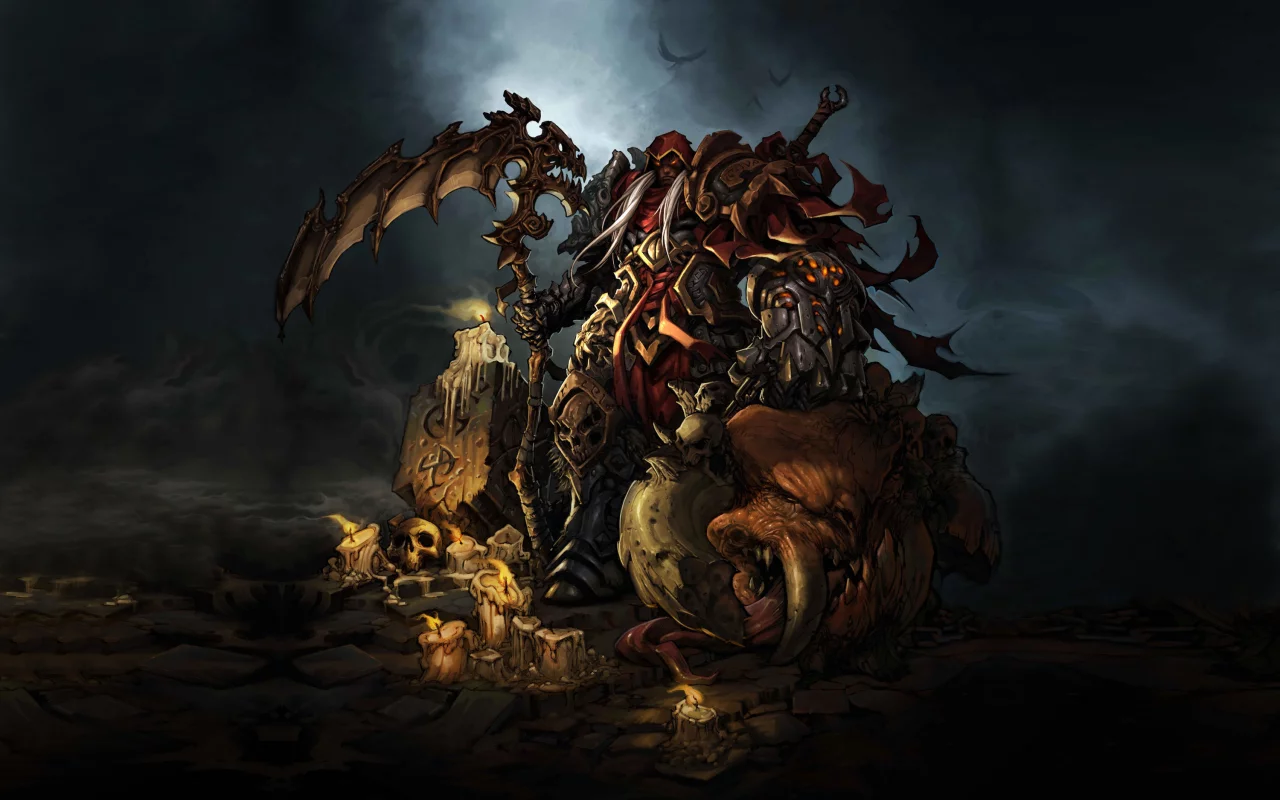 коса, darksiders, воин, монстр