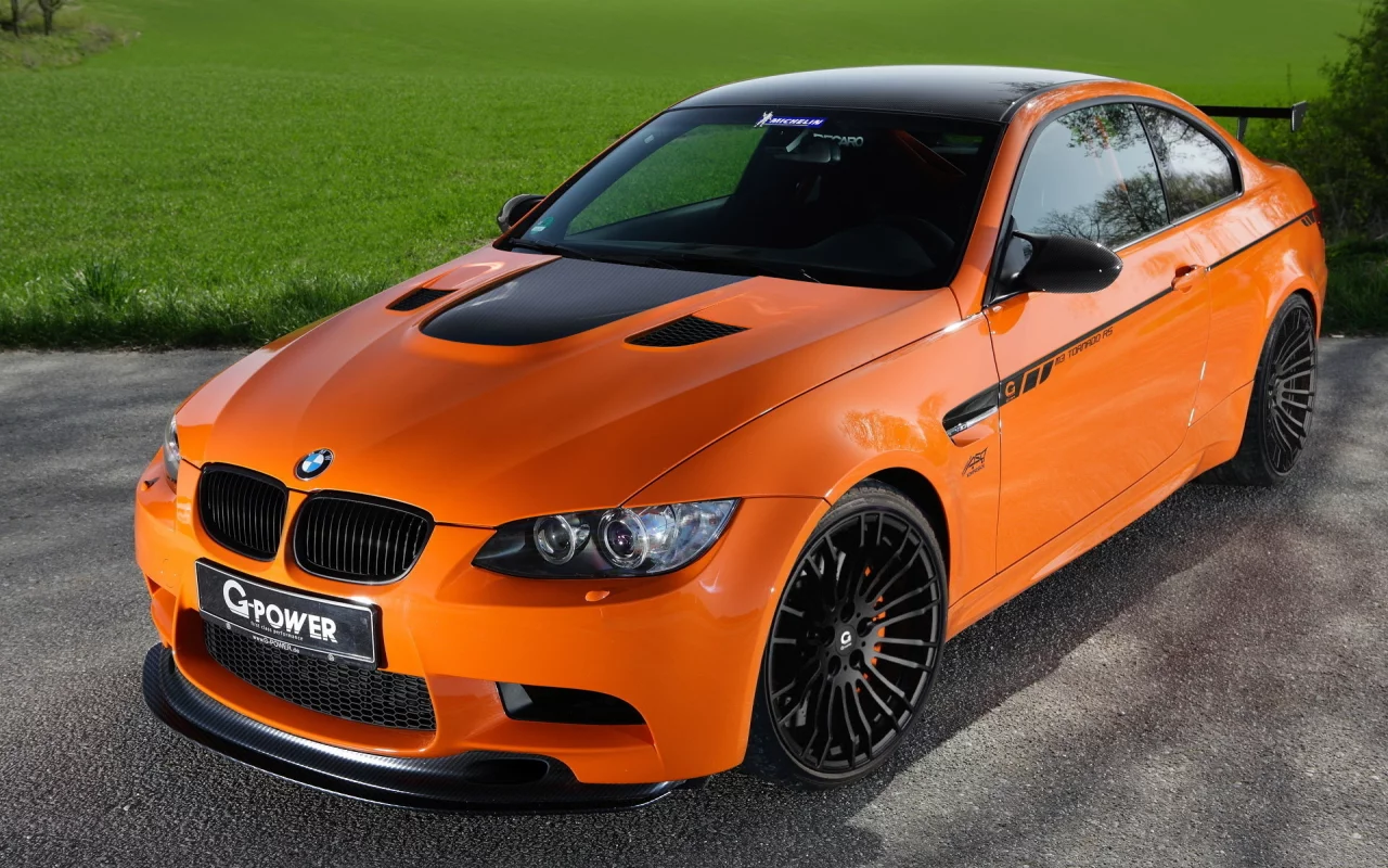 бмв, tornado-rs, оранжевый, тюнинг, g-power, m3