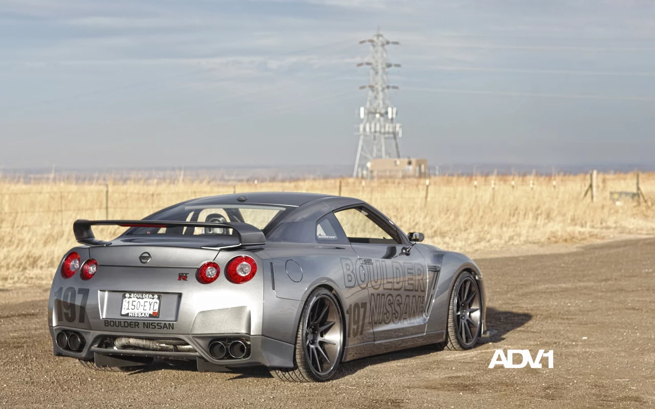 adv1, задняя часть, поле, gt-r, nissan, автомобильные диски