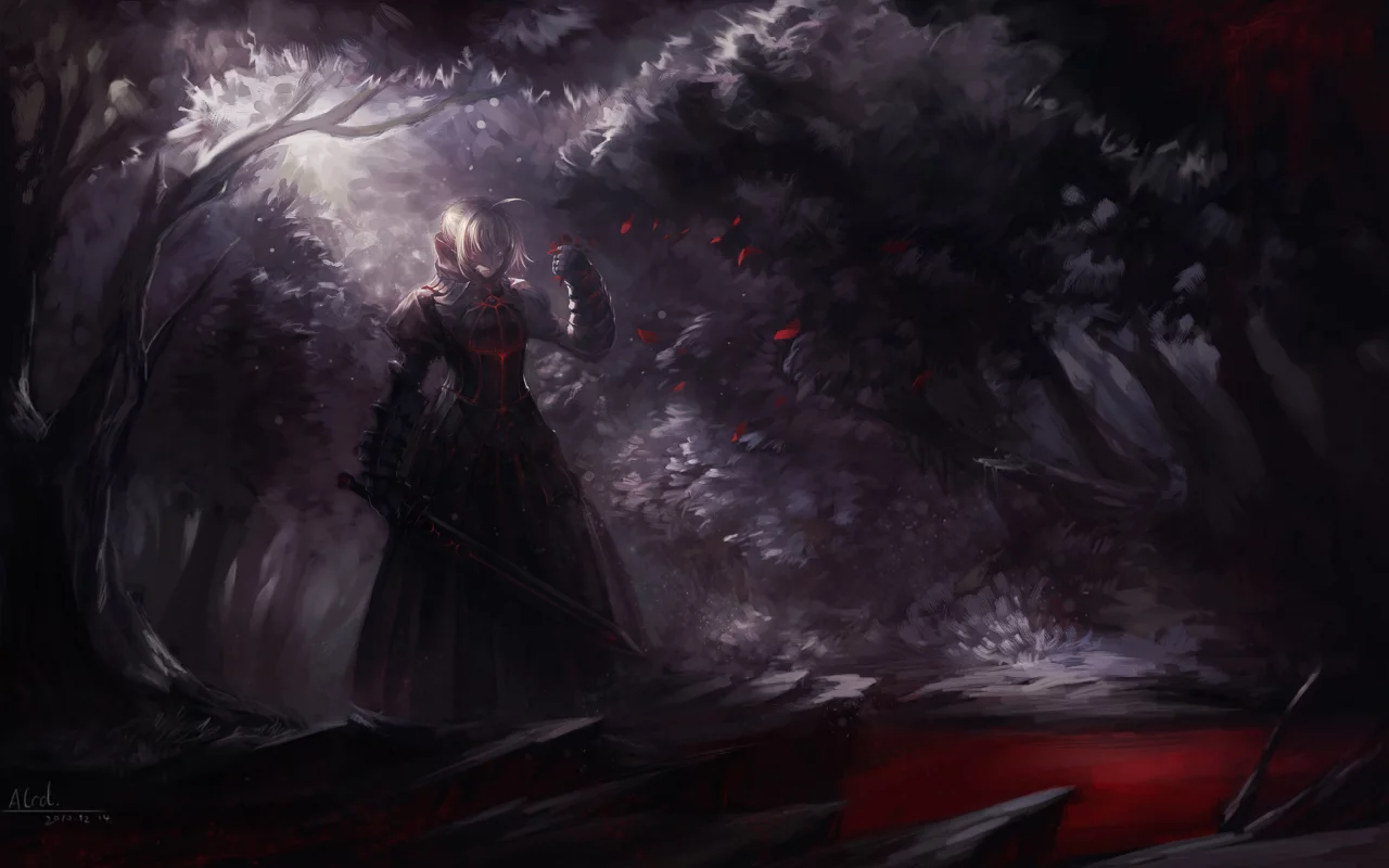 stay night, fate, dark saber