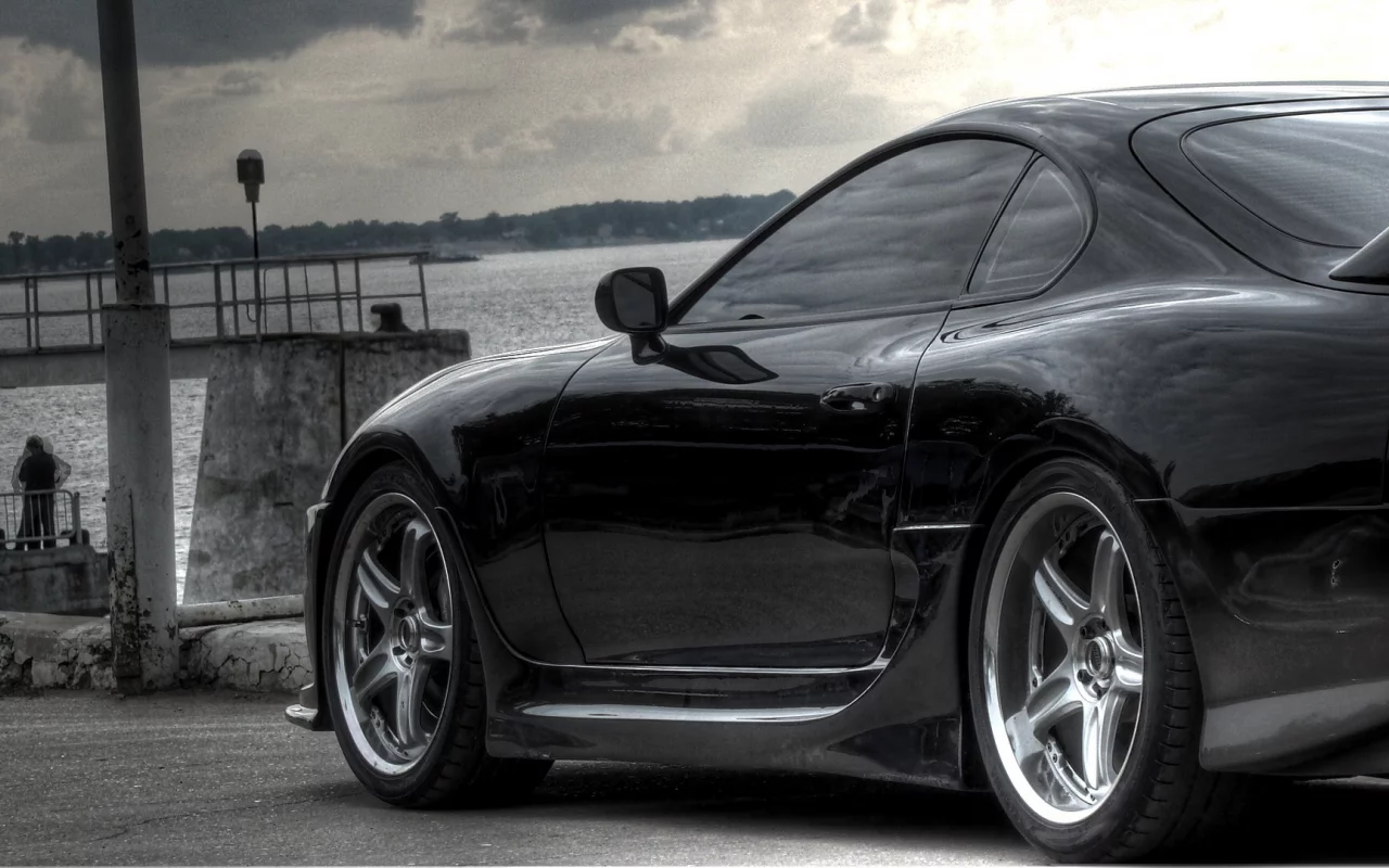 supra, toyota, black