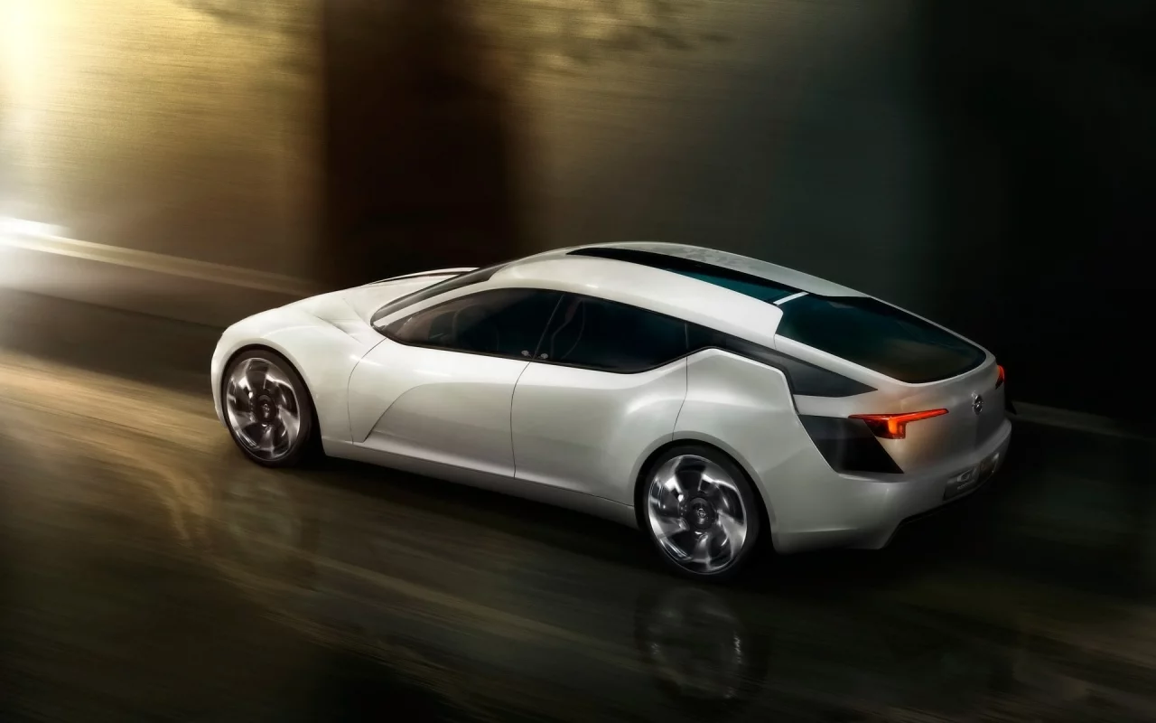 размытие, скорость, flextreme gt e, автомобиль, opel