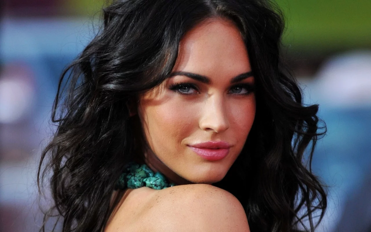 губы, лицо, megan fox, брюнетка, глаза, волосы, актриса, меган фокс
