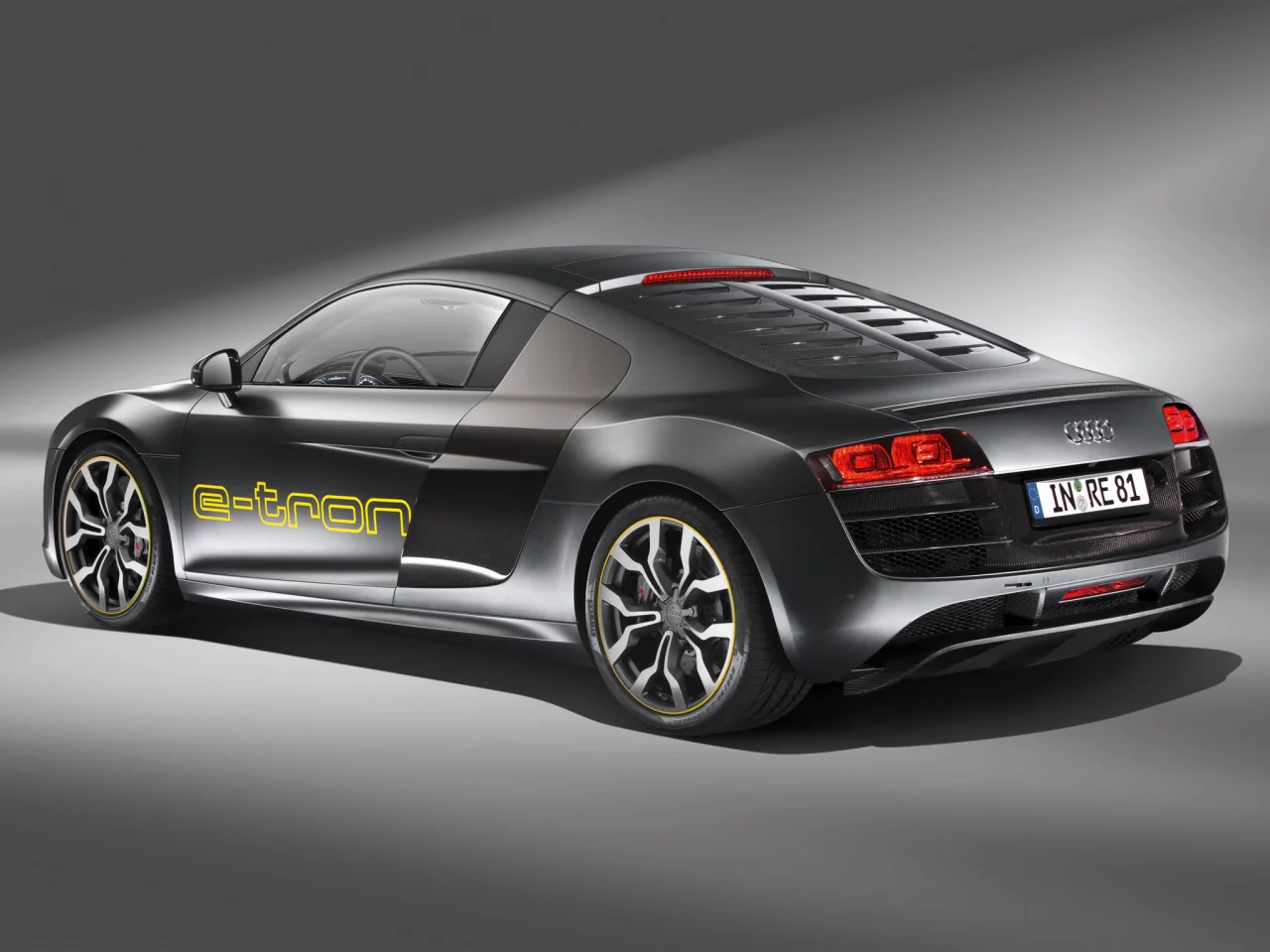 задняя часть, r8, audi, prototype, e-tron