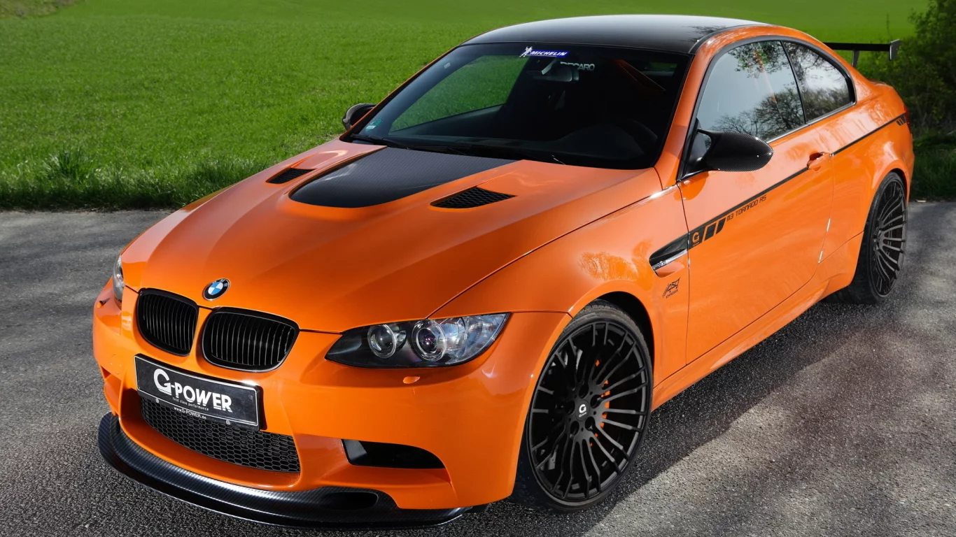 бмв, tornado-rs, оранжевый, тюнинг, g-power, m3