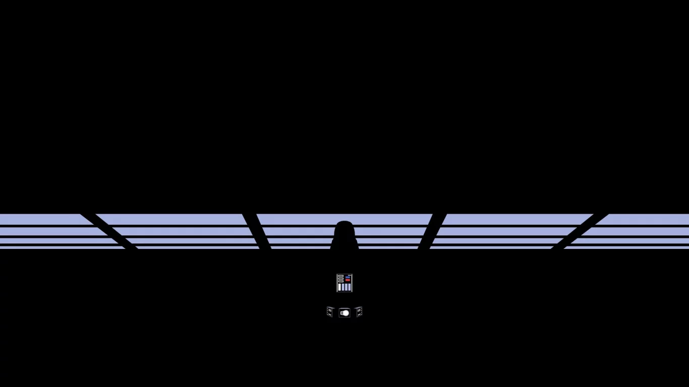 минимализм, темнота, силуэт, darth vader, star wars, дарт вейдер, тень