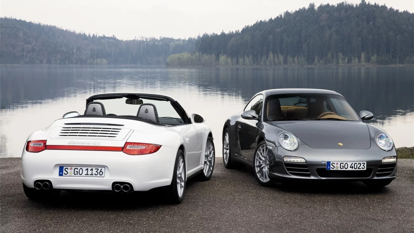 два, 911, озеро, porsche