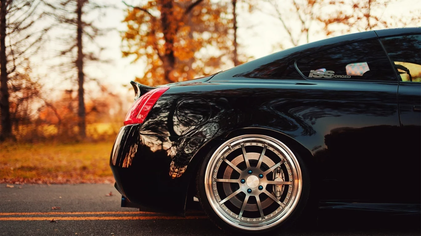 infiniti, машина, инфинити, g37, tuning, черная, car, сзади, wheel