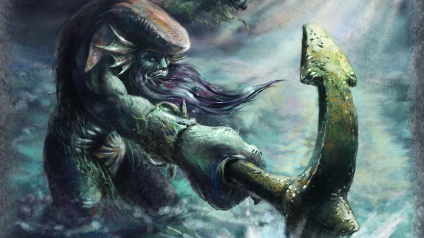 чудовище, tidehunter, тайдхантер, тайд, левиафан, leviathan, якорь, арт, art, дота, by furyon, dota, dota allstars, левитан