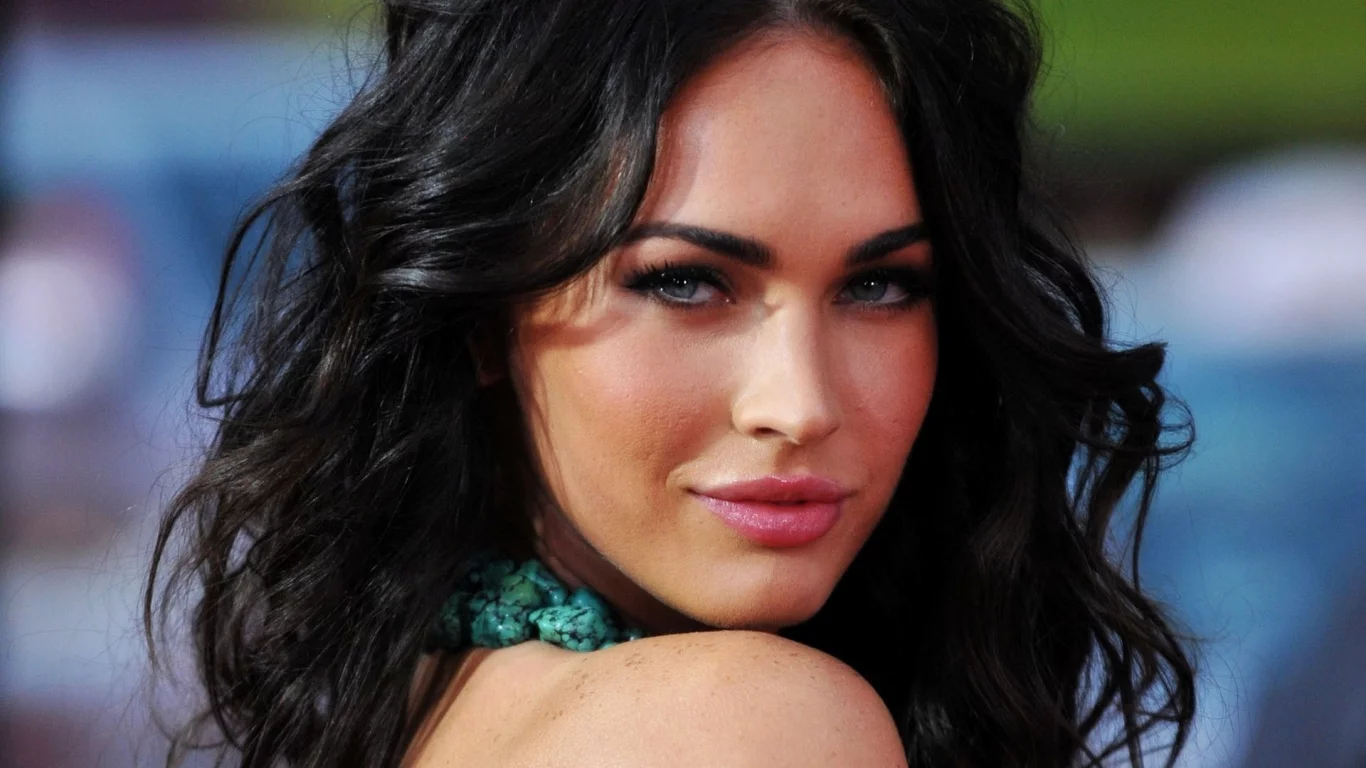 губы, лицо, megan fox, брюнетка, глаза, волосы, актриса, меган фокс