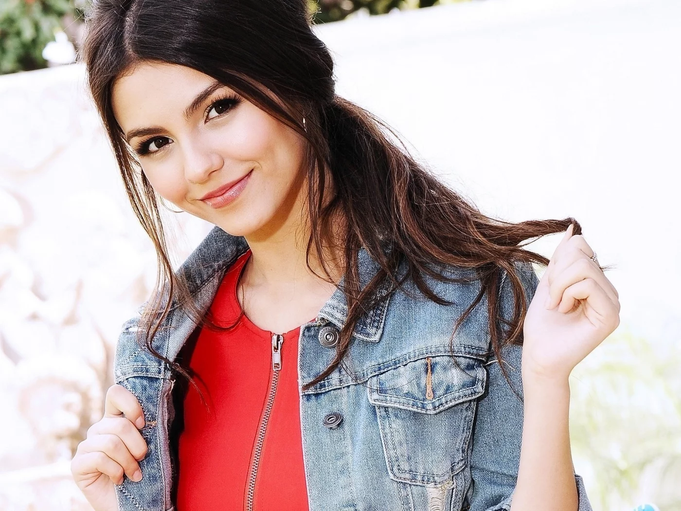 девушка, взгляд, victoria justice, улыбка