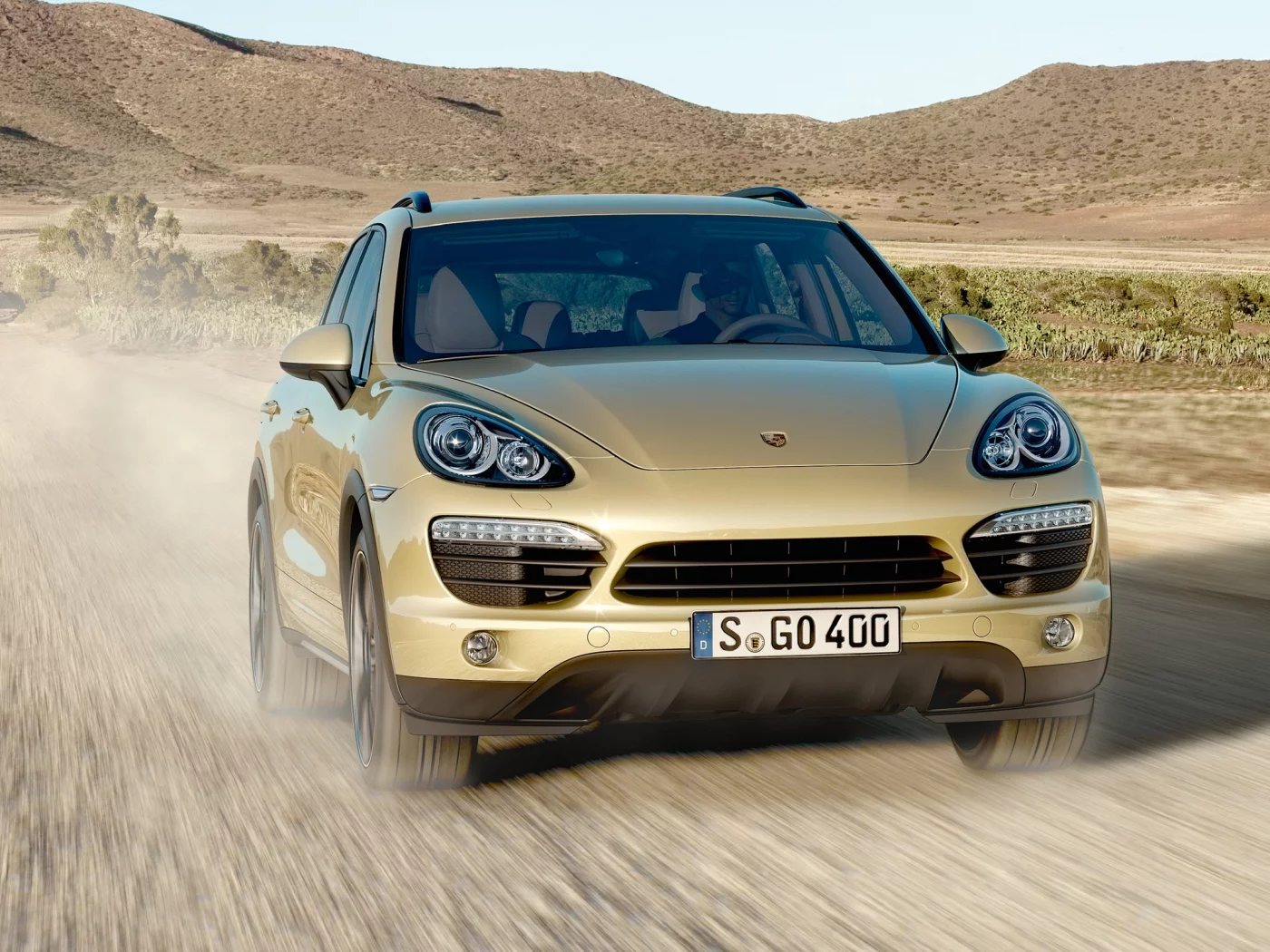 (958), porsche, s, gold, пустыня, холмы, порше, cayenne, кайен