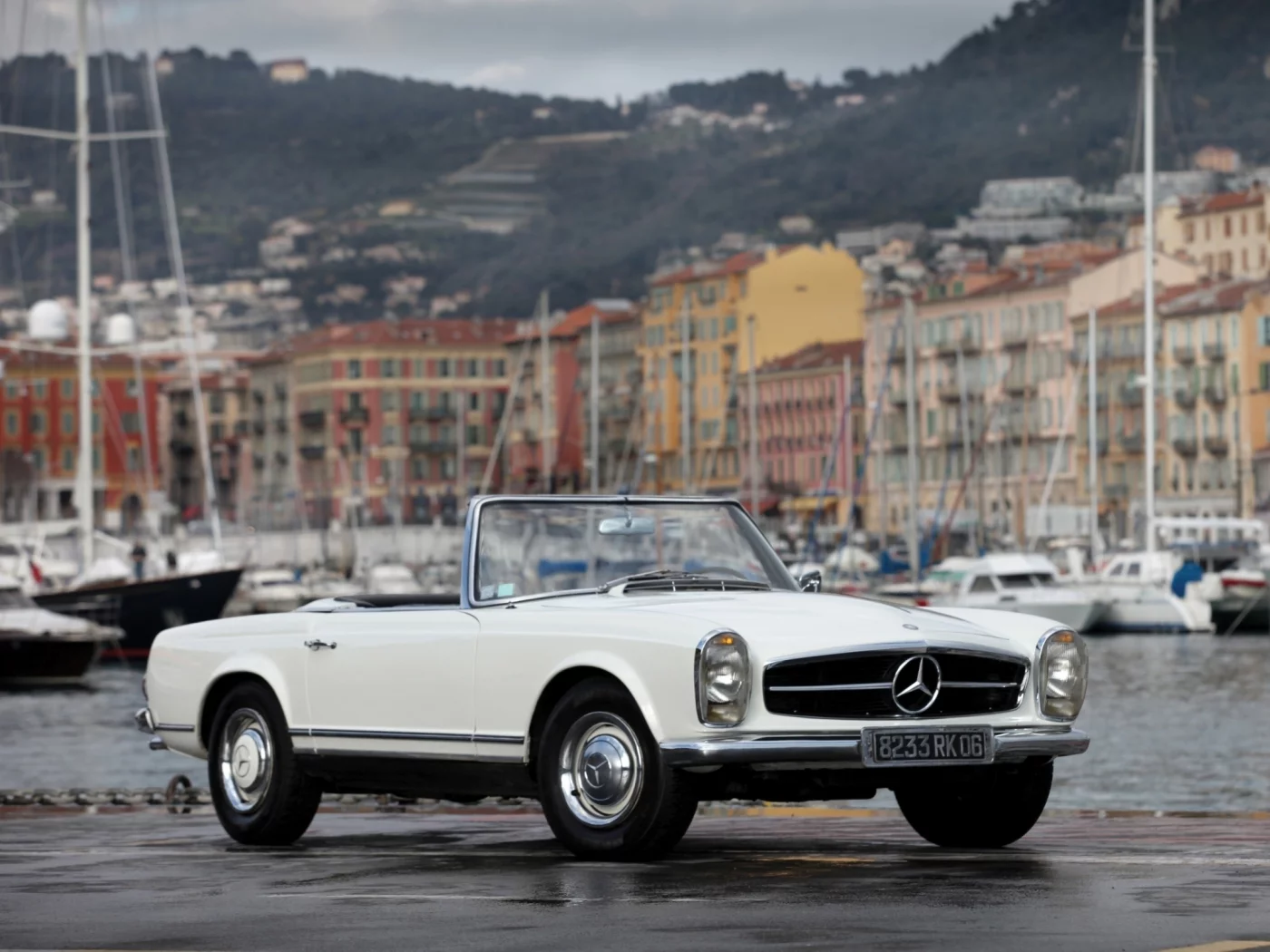 benz, 230 sl, классика, белый, ретро, mercedes