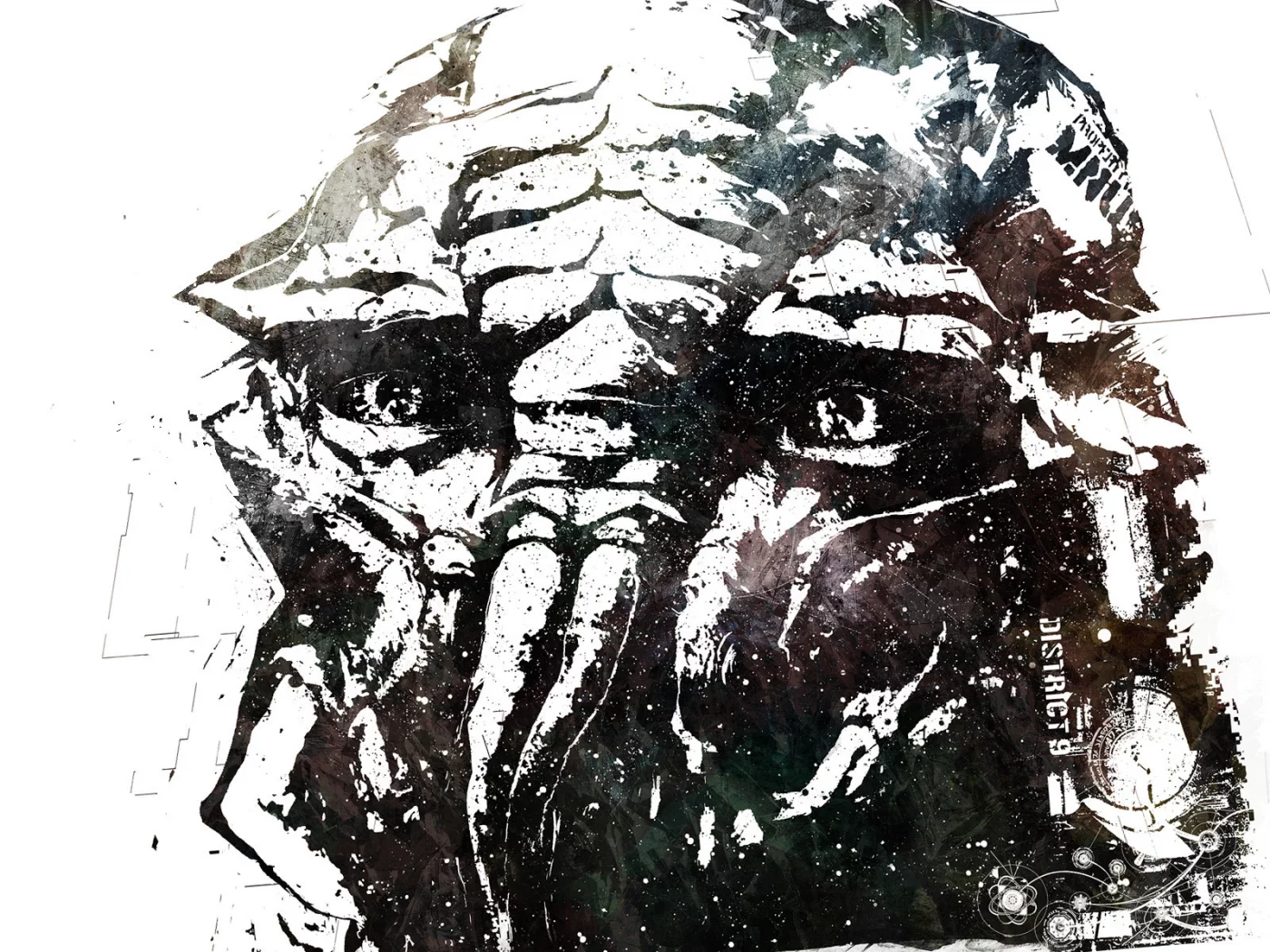 district 9, взгляд, инопланетянин, район №9