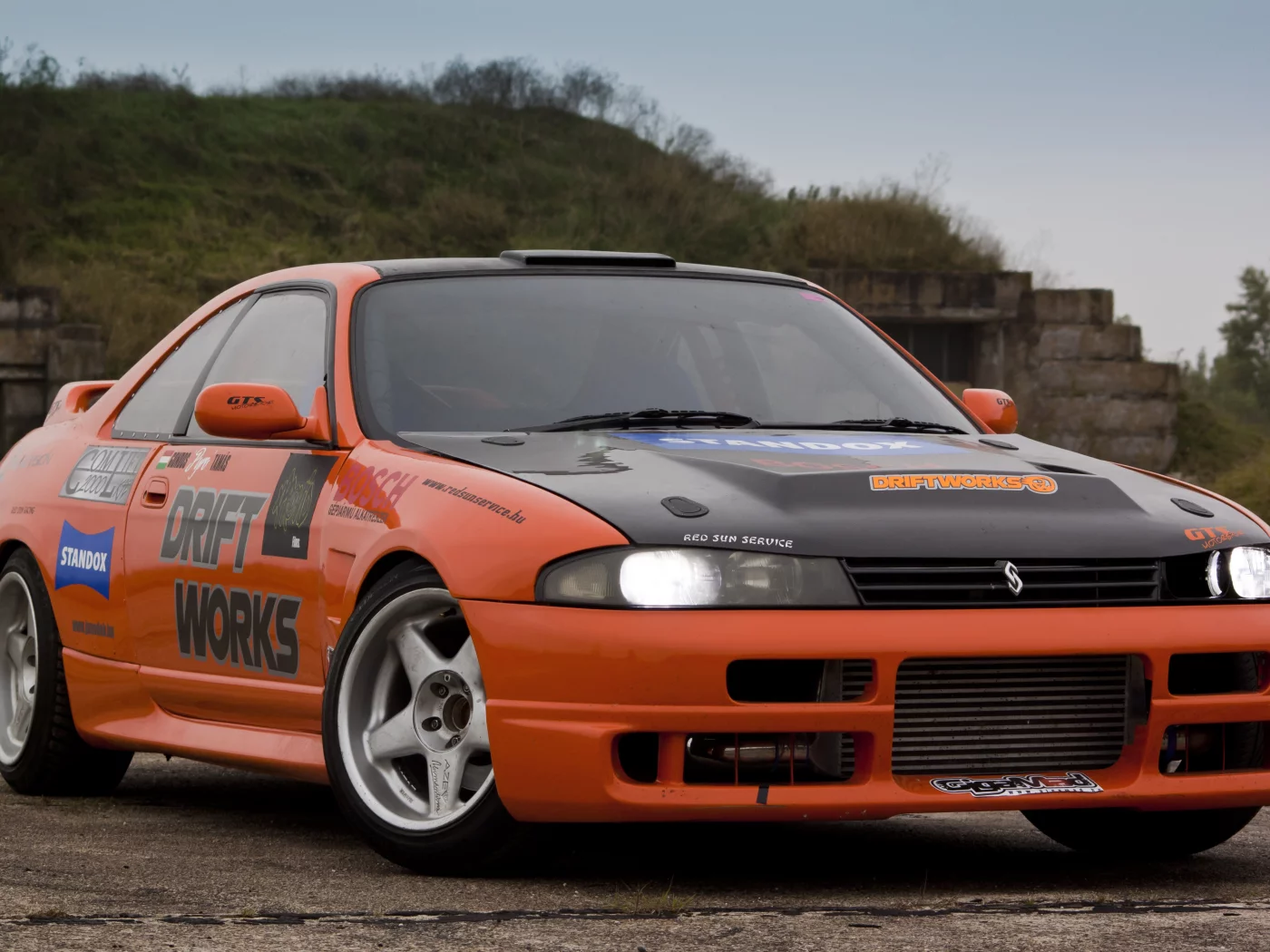 r33, drift works, skyline, nissan