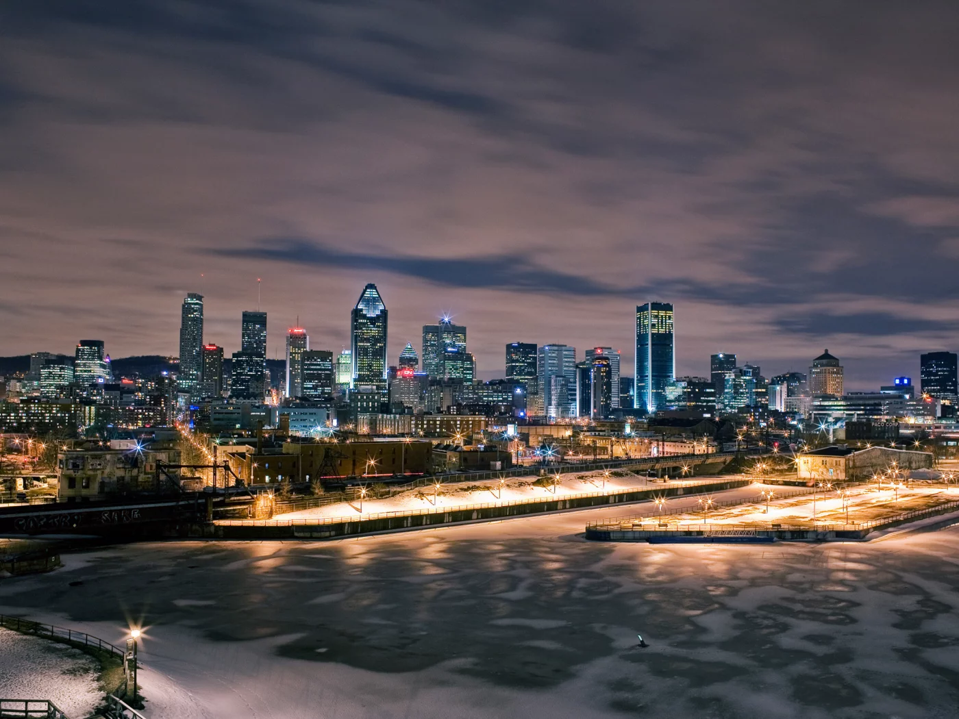 canada, ночь, montreal