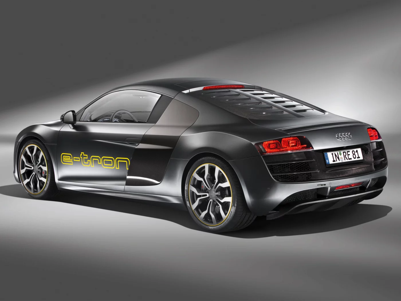 задняя часть, r8, audi, prototype, e-tron