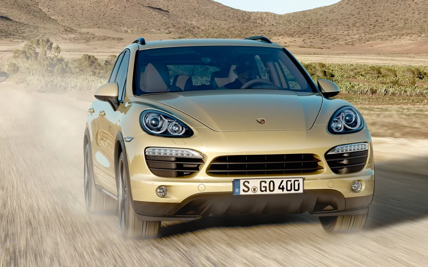 (958), porsche, s, gold, пустыня, холмы, порше, cayenne, кайен