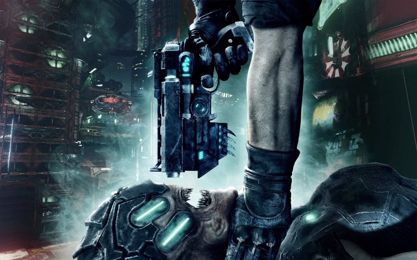 инопланетянин, prey 2, перчатка, оружие