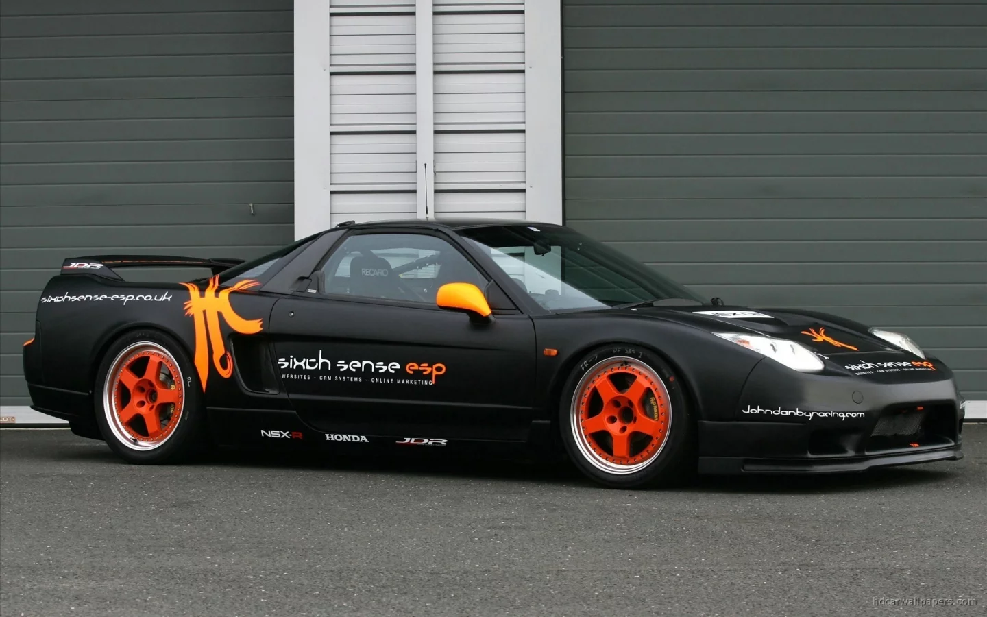 черная, гоночная, honda nsx, машина