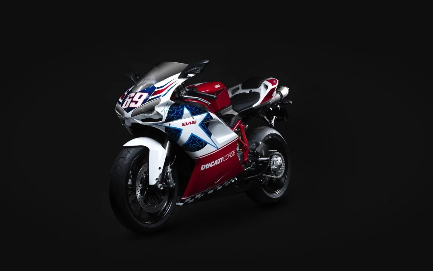 nicky hayden edition, superbike, 848, ducati, супербайк, дукати, чёрный фон, мотоцикл