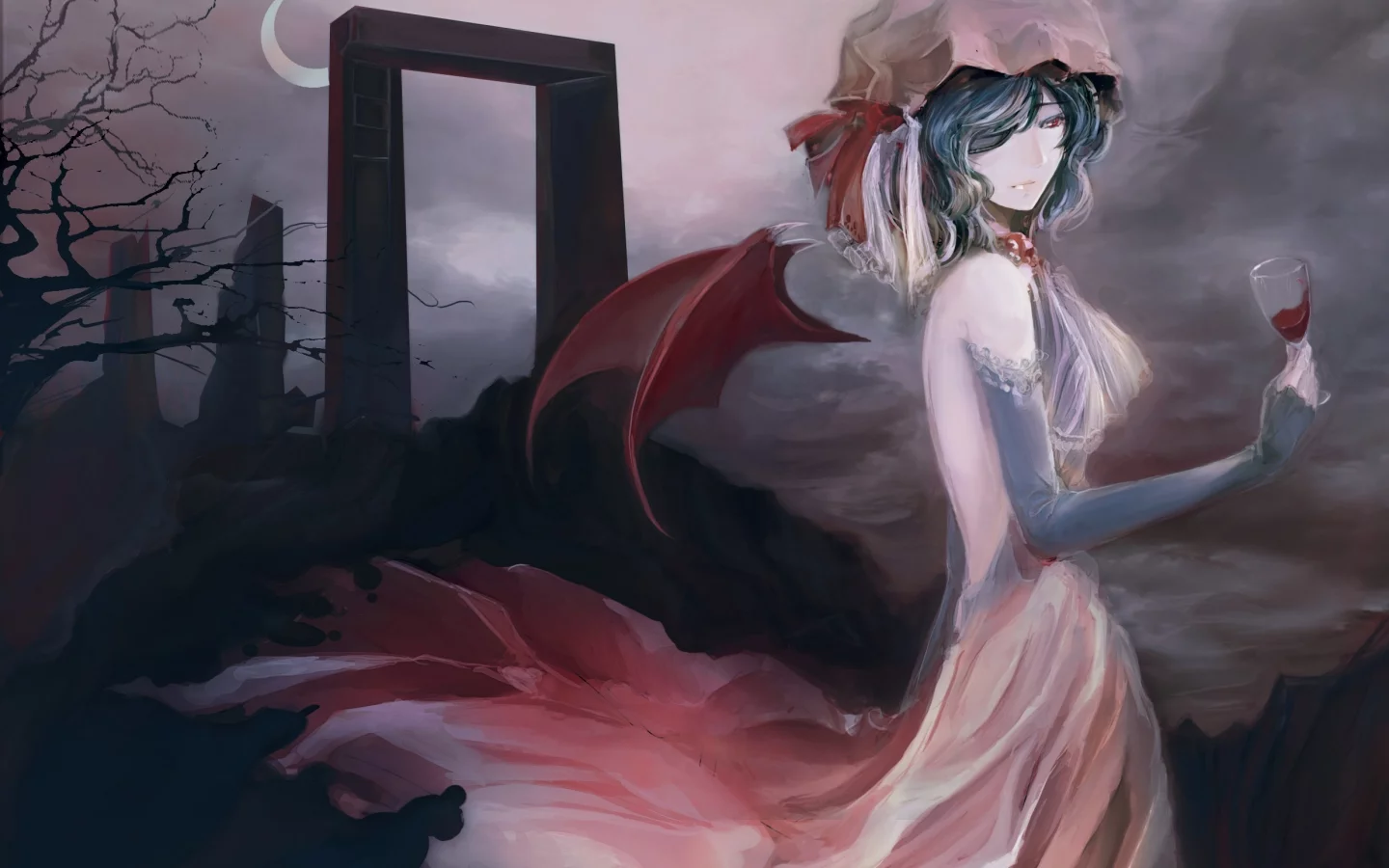 goth, remilia scarlet, тохо, touhou, lolita, ремилия, лолита, скарлет