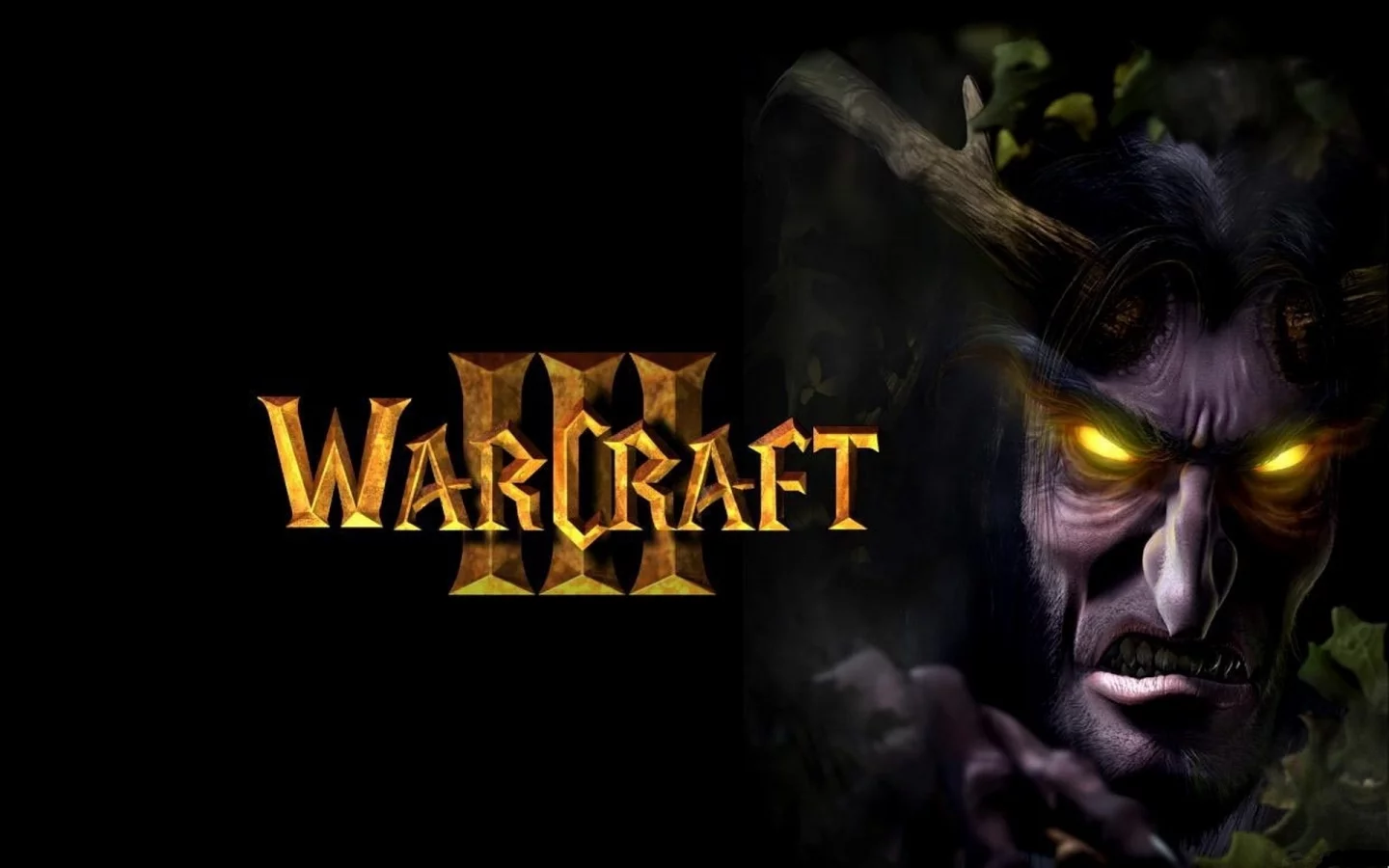 рот, нос, лицо, глаза, elf, эльф, блеск, варкрафт 3, хранитель рощи, warcraft 3,, чёрный фон, надпись, военное ремесло, рога