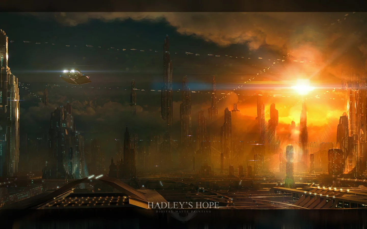 космос, будущее, город, планета, hadleys hope