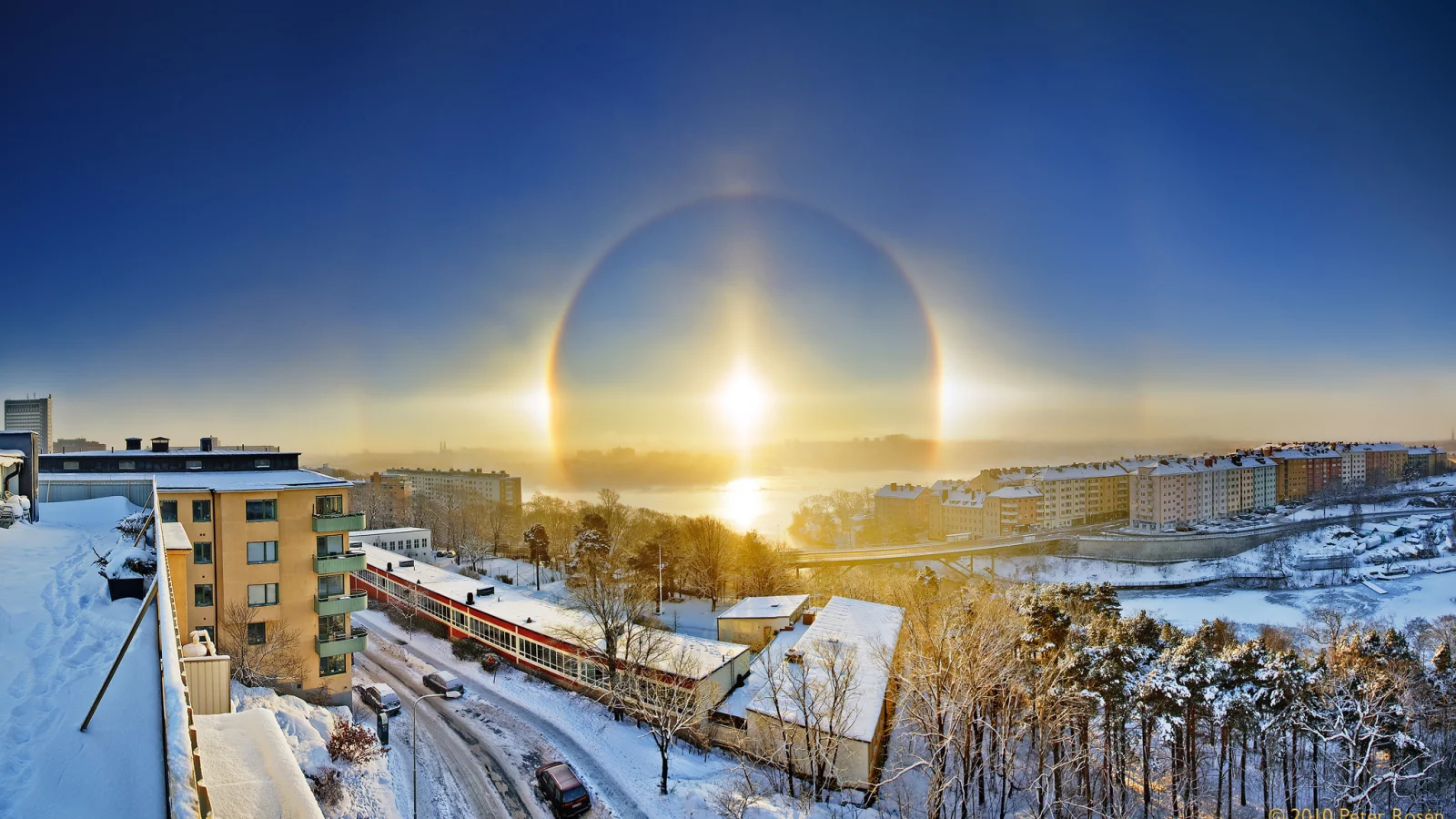 зима, солнце, halo