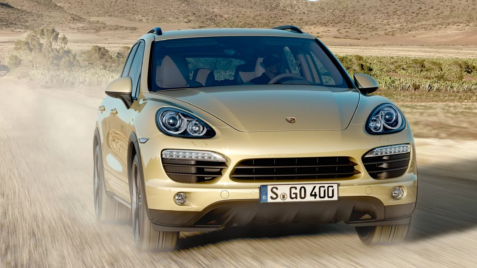 (958), porsche, s, gold, пустыня, холмы, порше, cayenne, кайен