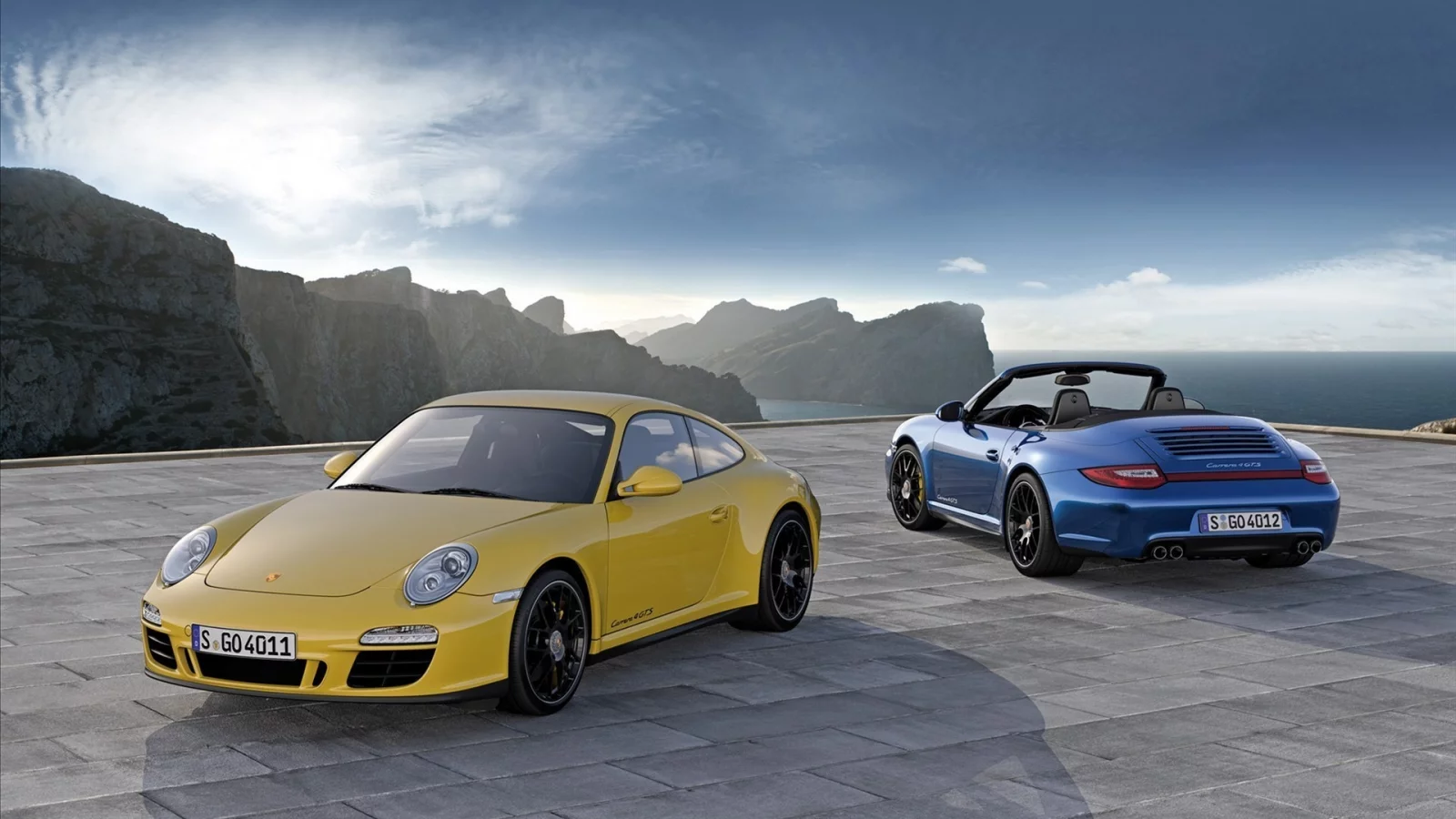 горы, carrera 4, gts, 2012, porsche 911