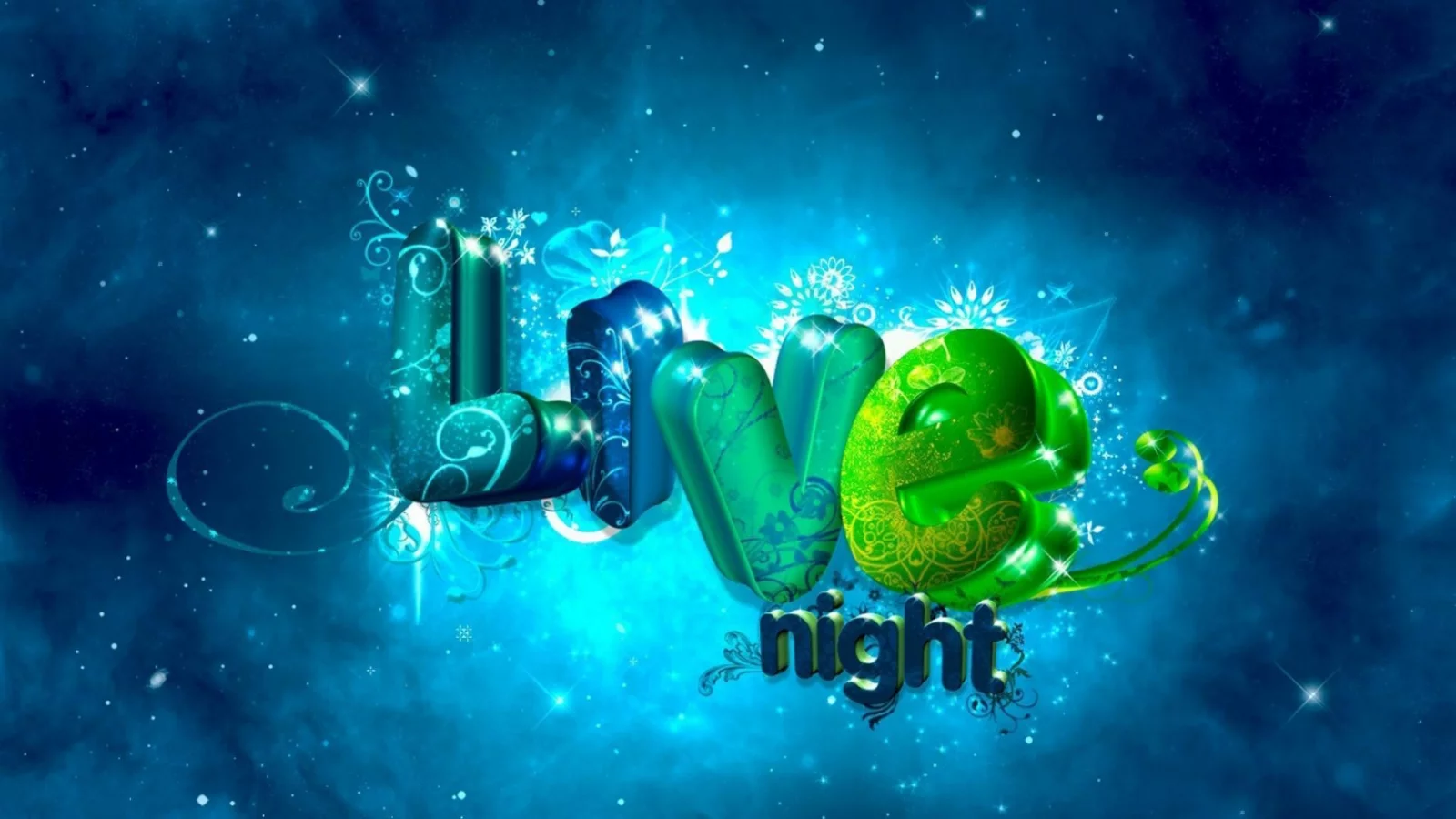 live night, живая ночь, 3d, буквы, ночь, жизнь, арт, надпис