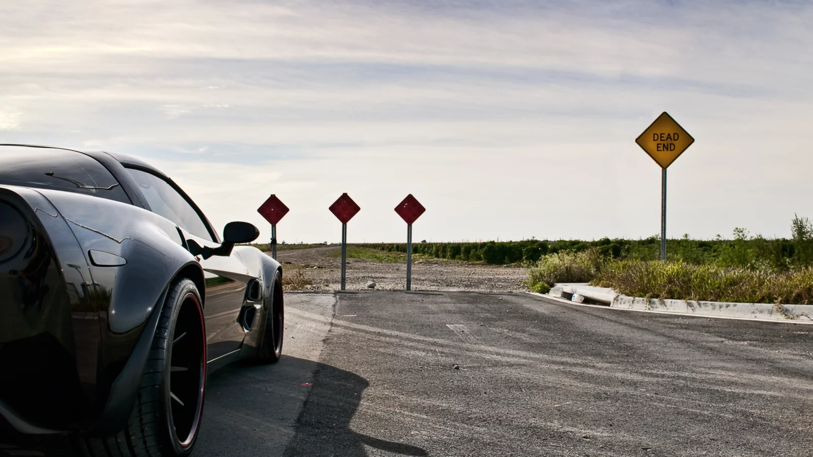 chevrolet, корвет, шевроле, corvette, дорожный знак, black, задняя часть, 360 three sixty forged, чёрный, z06