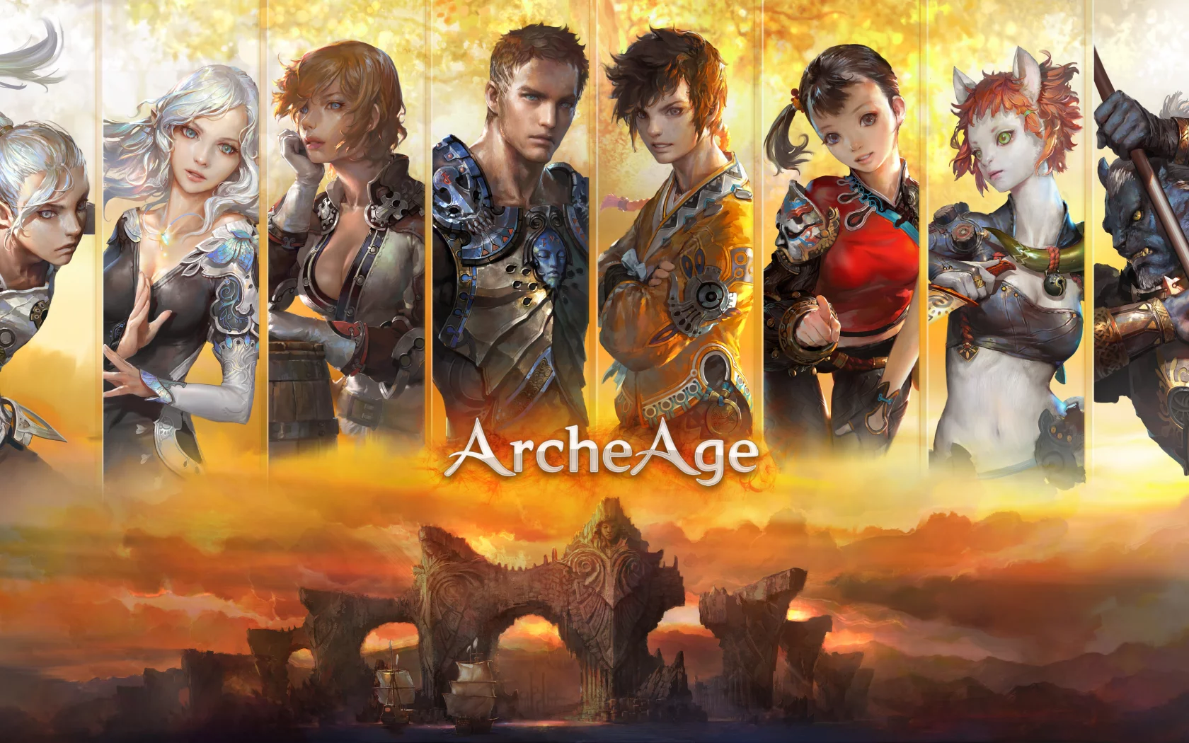 elf, корабли, ferre, нуиане, расы, девушки, hariharan, mmorpg, archeage, харихаране, облака, ферри, nuian, online, парни, эльфы