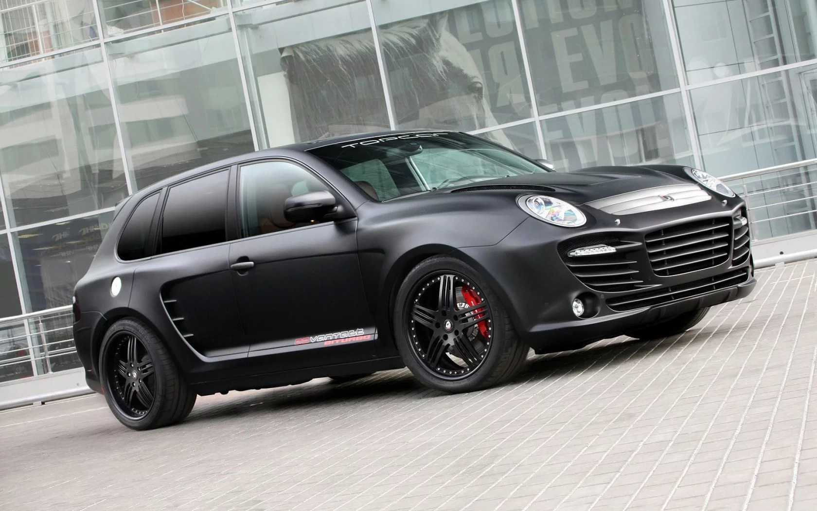 porsche, витрина, тюнинг, матовая, advantage, biturbo, диски, аллея