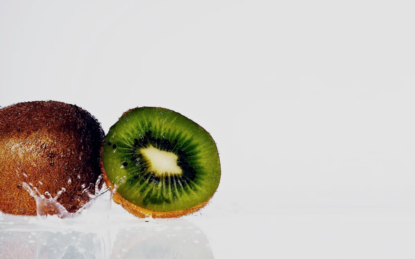 kiwi, water, macro, киви, фрукт, fruit, вода