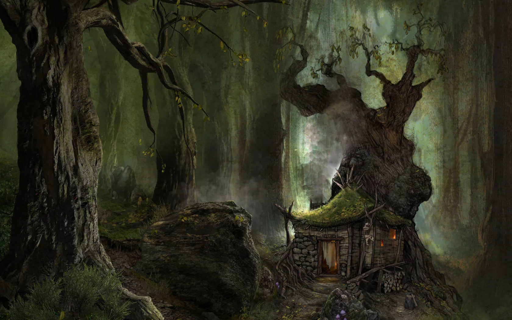 arcania gothic 4, лес, пейзаж, природа