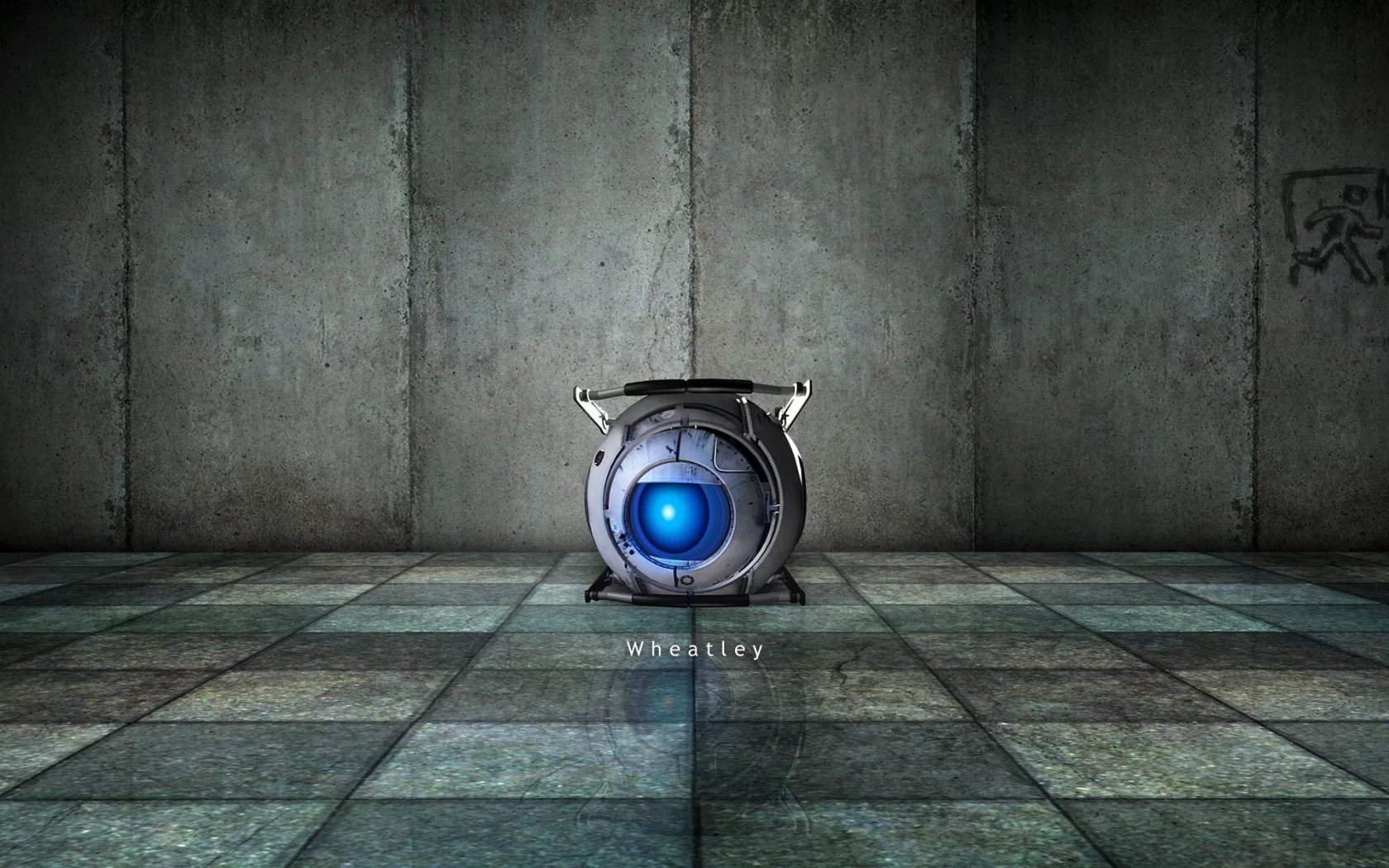 отражение, portal, wheatley