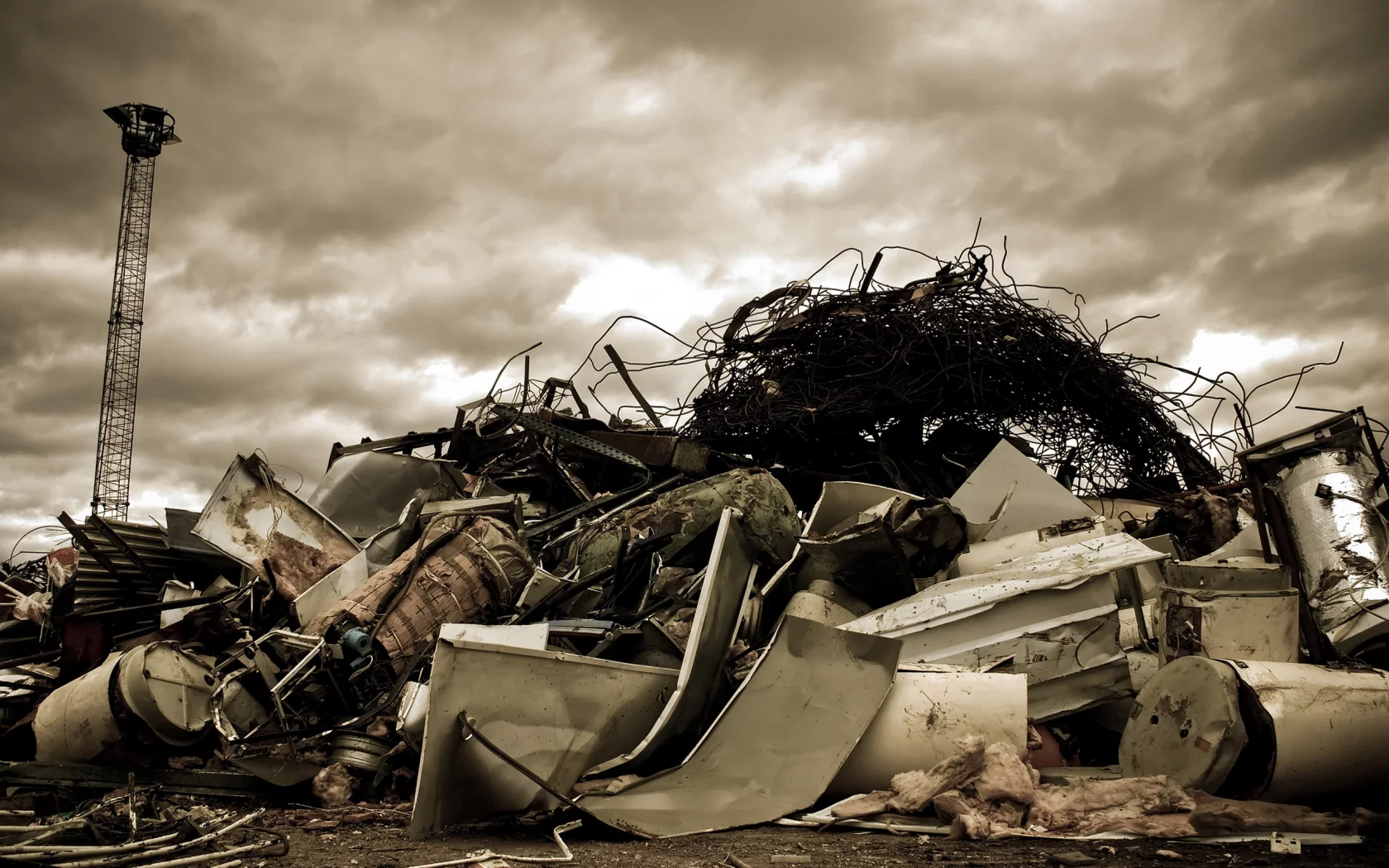 небо, металлолом, dump