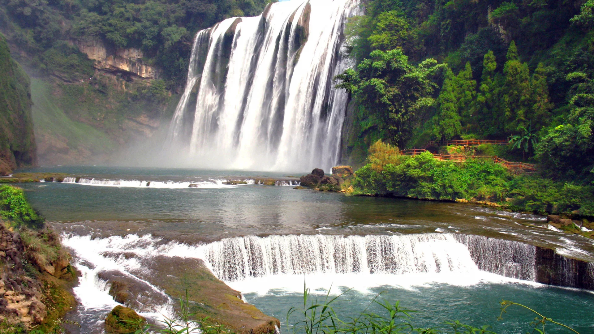 china, лес, река, китай, huangguoshu, хуангошу, guizhou, водопад