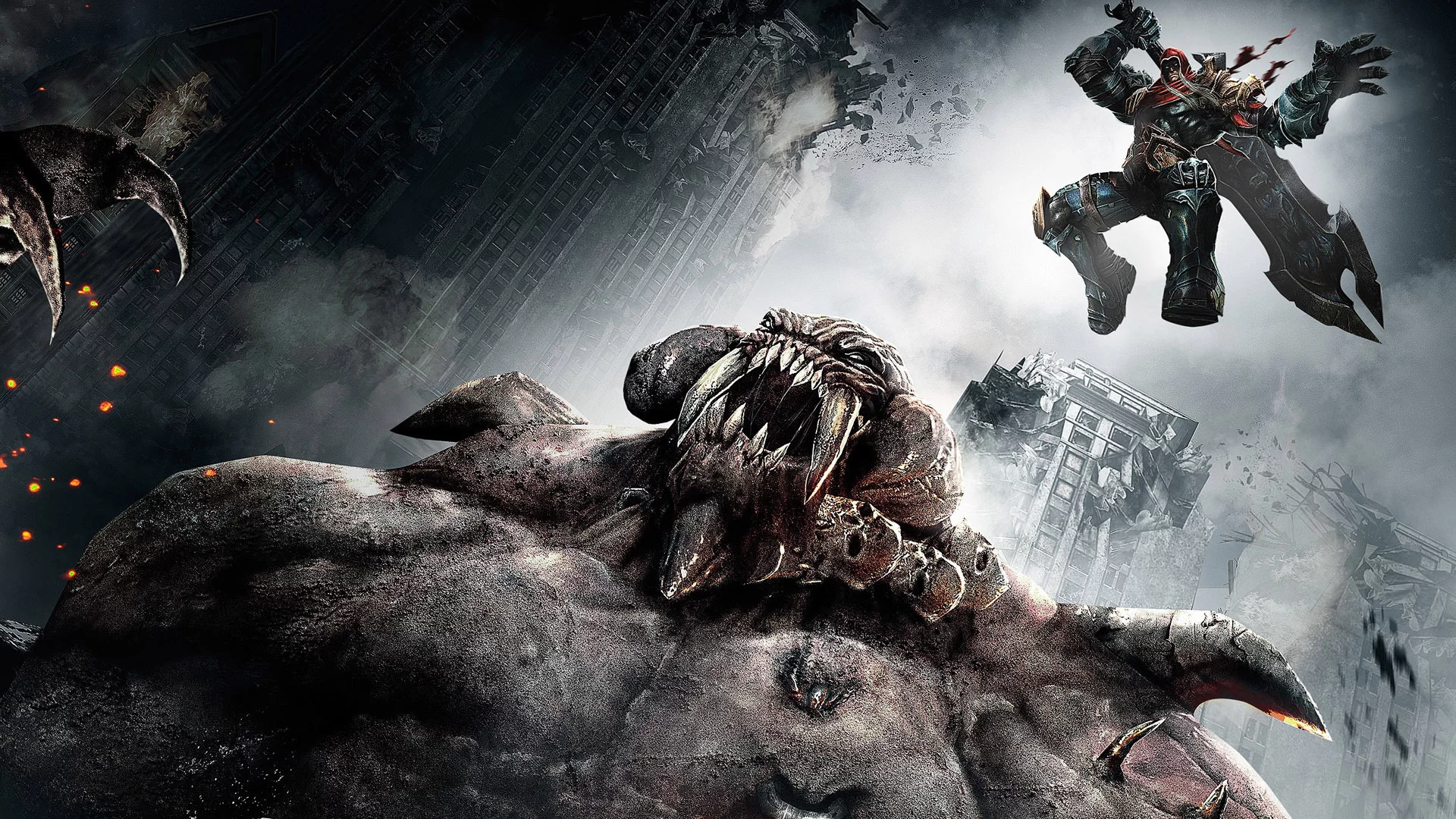 меч, демон, война, darksiders, апокалипсис