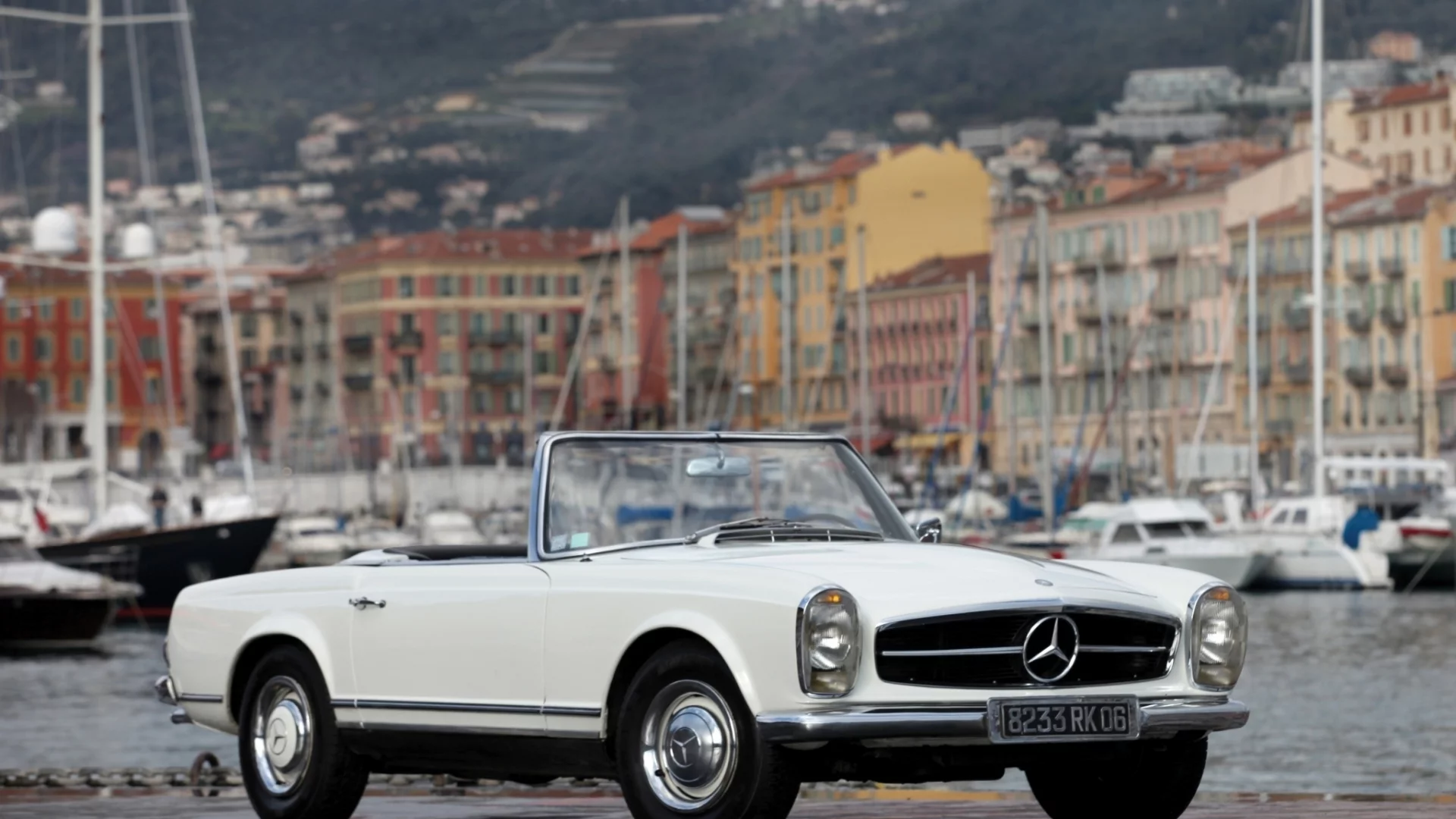 benz, 230 sl, классика, белый, ретро, mercedes