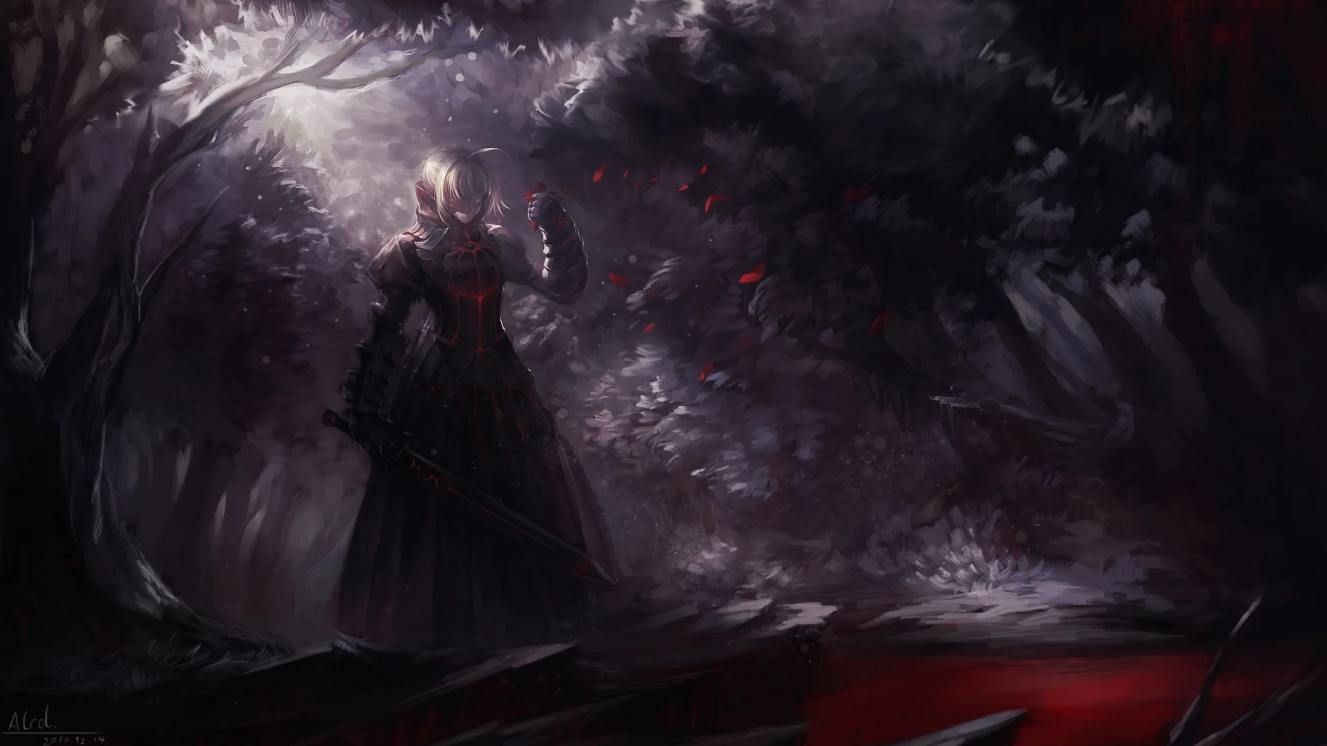 stay night, fate, dark saber